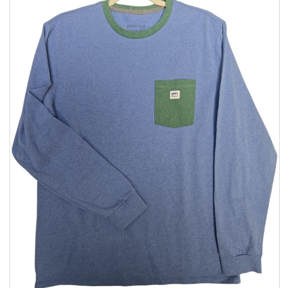 PATAGONIA(New) Blue T Shirt.Size Men's M, Women's L